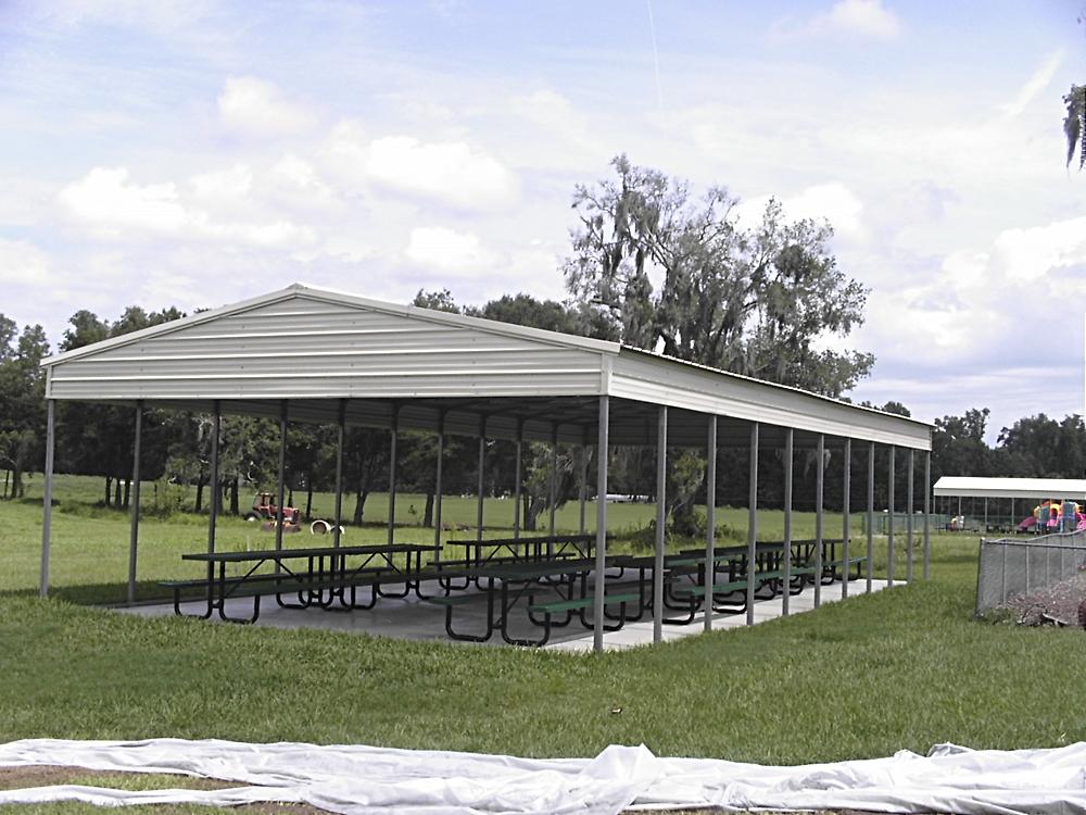 Galvanized Steel Carports 10to30 Wide The Shed Store in Clearwater