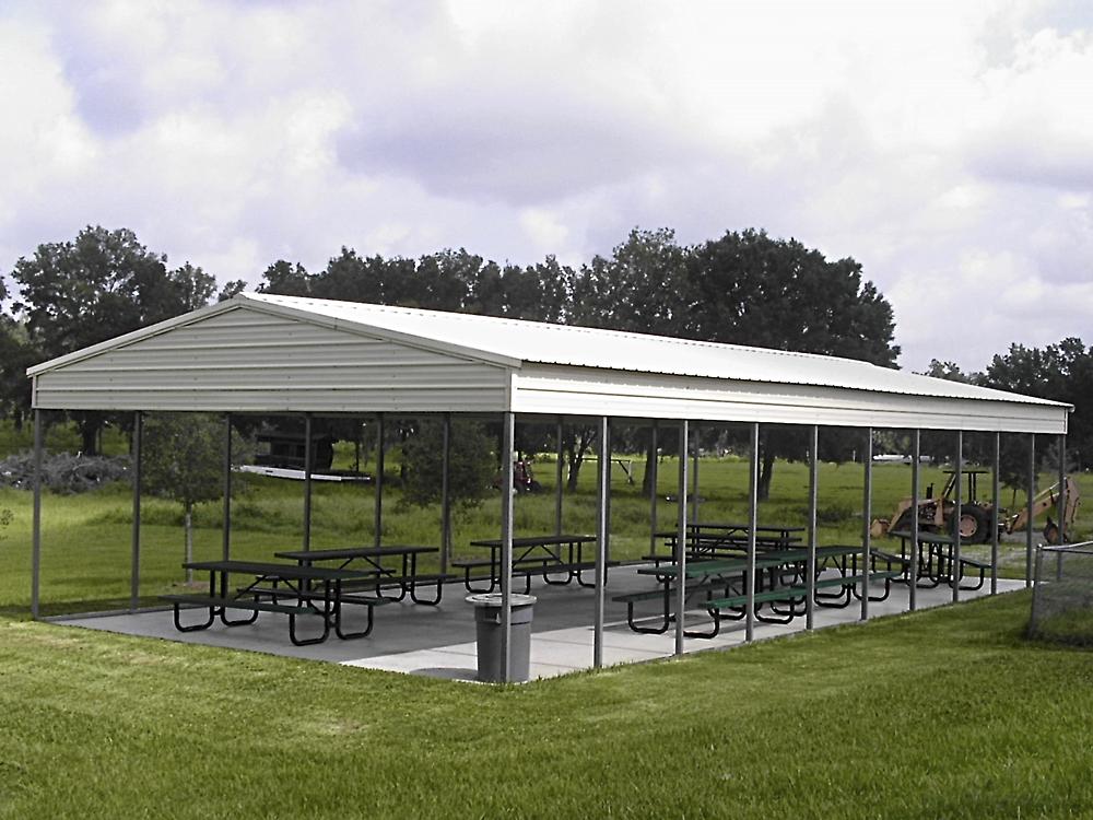 Galvanized Steel Carports 10to30 Wide The Shed Store in Clearwater